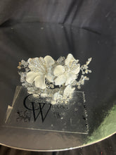 Load image into Gallery viewer, White flower wrist corsage and  Boutonniere set  wedding or Prom corsage. flower lily , Wedding Buttonhole Boutonnière by Crystal wedding uk