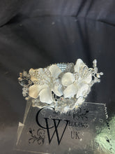 Load image into Gallery viewer, White flower wrist corsage and  Boutonniere set  wedding or Prom corsage. flower lily , Wedding Buttonhole Boutonnière by Crystal wedding uk