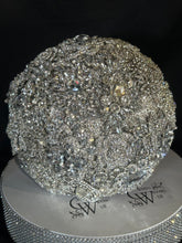 Load image into Gallery viewer, Brooch bouquet, jewel only bouquet, Full jeweled bouquet. by Crystal wedding uk