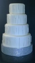 Load image into Gallery viewer, Diamante Crystal Effect Cake Stand, Wedding cake stand Dessert Display, Handmade