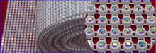 Load image into Gallery viewer, Luxury Crystal Diamante Cake Trim | Couture Wedding Cake Banding with Glass Crystals (1 Yard)
