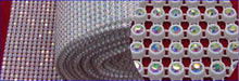 Load image into Gallery viewer, Luxury Crystal Diamante Cake Trim | Couture Wedding Cake Banding with Glass Crystals (1 Yard)