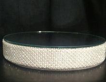 Load image into Gallery viewer, Rhinestone cake stand, Diamante cake platform, cake plateau rose gold, pearl,silver + more colours by Crystal wedding uk