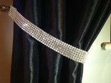 Load image into Gallery viewer, Pair (x2) Of Diamante Rhinestone Crystal Tie Backs Curtains & Voiles REAL STONES by Crystal wedding uk