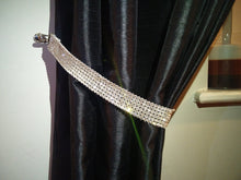 Load image into Gallery viewer, Pair (x2) Of Diamante Rhinestone Crystal Tie Backs Curtains & Voiles REAL STONES by Crystal wedding uk