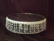 Load image into Gallery viewer, Crystal wedding cake stand 'droplet design all sizes round and square by Crystal wedding uk