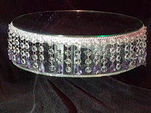Load image into Gallery viewer, Crystal wedding cake stand 'droplet design all sizes round and square by Crystal wedding uk
