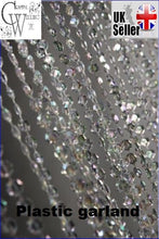 Load image into Gallery viewer, Wedding ACRYLIC string Crystal bead Garland Centerpiece Decoration Reception Decor 5 meters by Crystal wedding uk