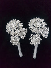 Load image into Gallery viewer, BROOCH BOUQUET Heart shaped brooch bouquet valentine jewel heart wedding bouquet. by Crystal wedding uk