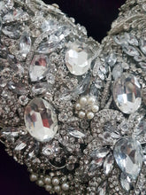 Load image into Gallery viewer, BROOCH BOUQUET Heart shaped brooch bouquet valentine jewel heart wedding bouquet. by Crystal wedding uk