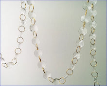 Load image into Gallery viewer, Wedding ACRYLIC Crystal Garland Centerpiece Decoration Reception crystal beads Decor GOLD or SILVER by Crystal wedding uk