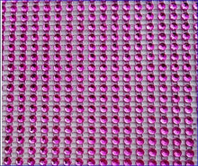 Load image into Gallery viewer, Fuchsia Rhinestone ribbon, Diamond Mesh, Diamante Bling, Crystal trim 1 METER cake trim. by Crystal wedding uk