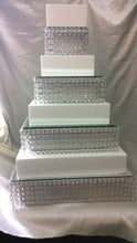 Load image into Gallery viewer, Crystal Effect Tiered Cake Stand with LED Lights