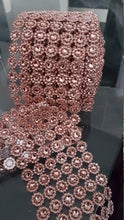 Load image into Gallery viewer, Flower Cake Ribbon Trim 30mm Rhinestone Effect Wedding Cake Banding Luxury Cake Border Birthday & Celebration Cake Decor- 19 COLOR OPTIONS