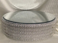 Load image into Gallery viewer, Faux crystal tiered stacked cake stands cake dividers + LED lights by Crystal wedding uk