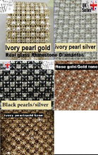 Load image into Gallery viewer, Ivory Pearl cake stand, wedding cake stand, round or square by Crystal wedding uk