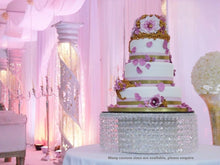 Load image into Gallery viewer, Crystal wedding cake stand - crystal effect finish by Crystal wedding uk