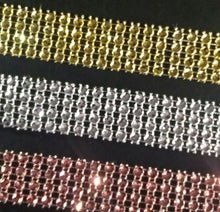 Load image into Gallery viewer, Crystal cake stand , Faux crystal swag drop + LED by Crystal wedding uk