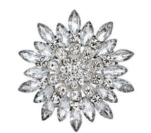 Load image into Gallery viewer, Crystal Rhinestone Cake Brooch: Wedding Cake Decoration (6.8cm)