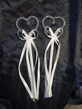 Load image into Gallery viewer, Crystal heart flower girl wand 1pc made to order by crystal wedding Uk