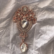 Load image into Gallery viewer, Feather Fan bridal hand fan, Ostrich feather wedding fan. by Crystal wedding uk