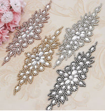 Load image into Gallery viewer, Crystal Tie Backs Curtains hold backs, magnetic holder by Crystal wedding uk
