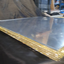 Load image into Gallery viewer, Suspended Swing cake platform real crystal edging. Mirror heavy duty holds 200lbs by Crystal wedding uk