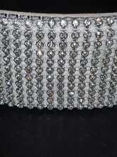 Load image into Gallery viewer, Rhinestone Diamante cake stand - Contains REAL crystal stones! board top by Crystal wedding uk