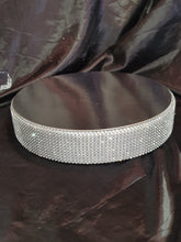Load image into Gallery viewer, Rhinestone Diamante cake stand - Contains REAL crystal stones! board top by Crystal wedding uk