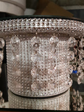 Load image into Gallery viewer, Real crystal tiered stacked crystal cake stands and separators with led by Crystal wedding uk