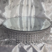 Load image into Gallery viewer, Crystal wedding cake stand - crystal effect finish by Crystal wedding uk