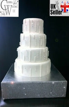 Load image into Gallery viewer, Rhinestone cake stand, many colours by Crystal wedding uk
