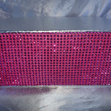 Load image into Gallery viewer, Diamante Rhinestone effect cake stand platform plate round or square all sizes MANY COLOURS by Crystal wedding uk