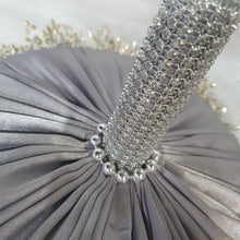 Load image into Gallery viewer, Diamante bouquet, lily & brooch Jewel rhinestone crystal wedding bouquet Crystal Bridal Bouquet, rose cascade bouquet Crystal wedding uk