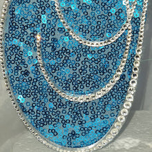 Load image into Gallery viewer, Crystal Letter 6" monogram rhinestone, Cake Topper decor, Swarovski elements & sequin cake topper letters decorations.