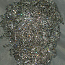 Load image into Gallery viewer, Crystal Bridal Brooch Bouquet: Silver Rhinestone Wedding Bouquet
