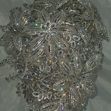 Load image into Gallery viewer, Crystal Bridal Brooch Bouquet: Silver Rhinestone Wedding Bouquet