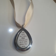 Load image into Gallery viewer, Locket Necklace by Crystal wedding uk Minimalist necklace [Silver Locket for Photo Necklace [ Pearl Jewelry [ Mothers Day Gift