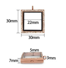 Load image into Gallery viewer, Locket Necklace by Crystal wedding uk Minimalist necklace [Silver Locket for Photo Necklace [ Pearl Jewelry [ Mothers Day Gift