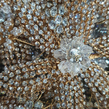 Load image into Gallery viewer, Gold Rhinestone Wedding Bouquet: Handmade Crystal Bridal Brooch Bouquet