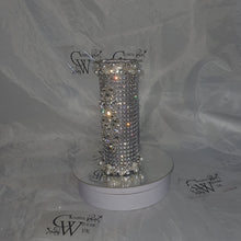 Load image into Gallery viewer, Bling Bouquet Holder, rhinestone crystal Diamonte holder, Rhinestone & pearl Wedding Bouquet Holder , Glam Bling Bouquet Holders
