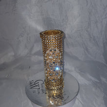Load image into Gallery viewer, Bling Bouquet Holder, rhinestone crystal Diamonte holder, Rhinestone & pearl Wedding Bouquet Holder , Glam Bling Bouquet Holders