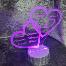 Load image into Gallery viewer, Acrylic Light Up table number Centerpieces, Personalized Quincinera, Birthday, Bar/Bat Mitzvah, Weddings, Graduation by Crystal Wedding UK