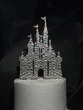 Load image into Gallery viewer, Luxury Swarovski Crystal Castle Cake Topper – Fairytale Wedding Cake Keepsake Decoration