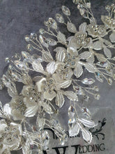 Load image into Gallery viewer, large Vintage inspired crystal tiara hair band wrap , hair piece by Crystal wedding uk