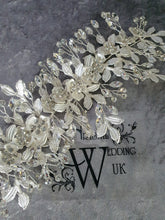 Load image into Gallery viewer, large Vintage inspired crystal tiara hair band wrap , hair piece by Crystal wedding uk