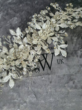 Load image into Gallery viewer, large Vintage inspired crystal tiara hair band wrap , hair piece by Crystal wedding uk
