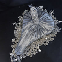 Load image into Gallery viewer, Diamante bouquet 12"x 16" brooch Jewel rhinestone crystal wedding bouquet Crystal Bridal Bouquet, cascade bouquet by Crystal wedding uk