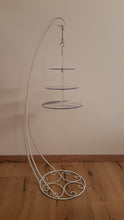 Load image into Gallery viewer, METAL CAKE HANGER stand and suspended cake plate kit.