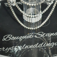 Load image into Gallery viewer, Puddle shaped Acrylic display stand, Personalised Bouquet stand holder - by Crystal wedding uk